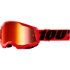 GAFAS 100% STRATA2 ROJAS ESPEJO