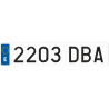 PLACA MATRICULA COCHE ORDINARIA LARGA